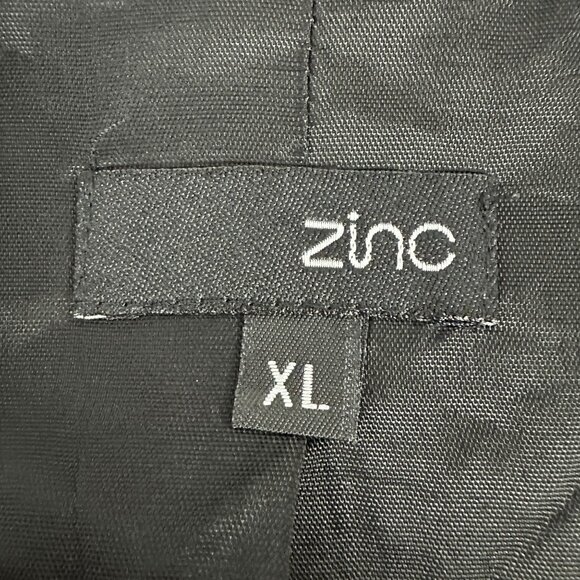 Zinc Women’s Black Blazer Jacket XL With Tie Waist Long Sleeve Made In USA - Picture 3 of 4
